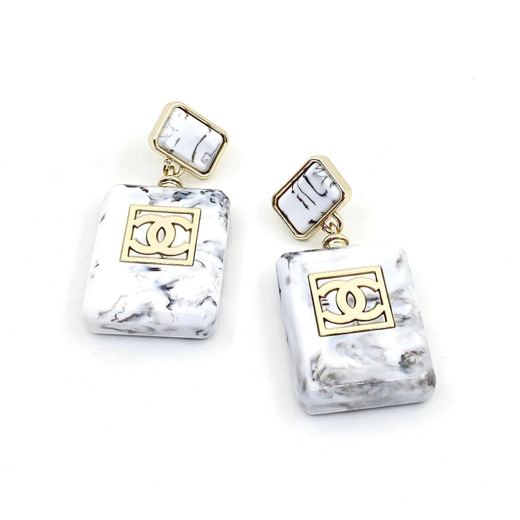 18K  Chanel Eternal No¡ã5 Earrings